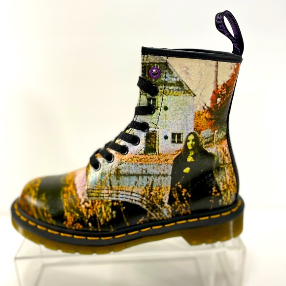 NEW DR MARTENS 1460 BLACK SABBATH LACE UP BOOTS - Picture 6 of 16